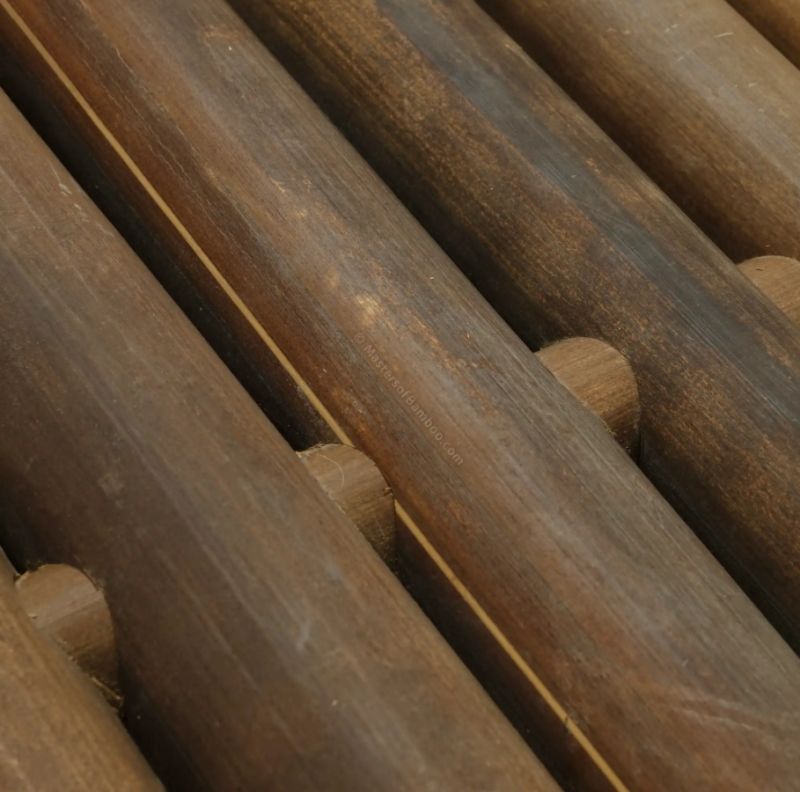 Zwarte bamboe schutting